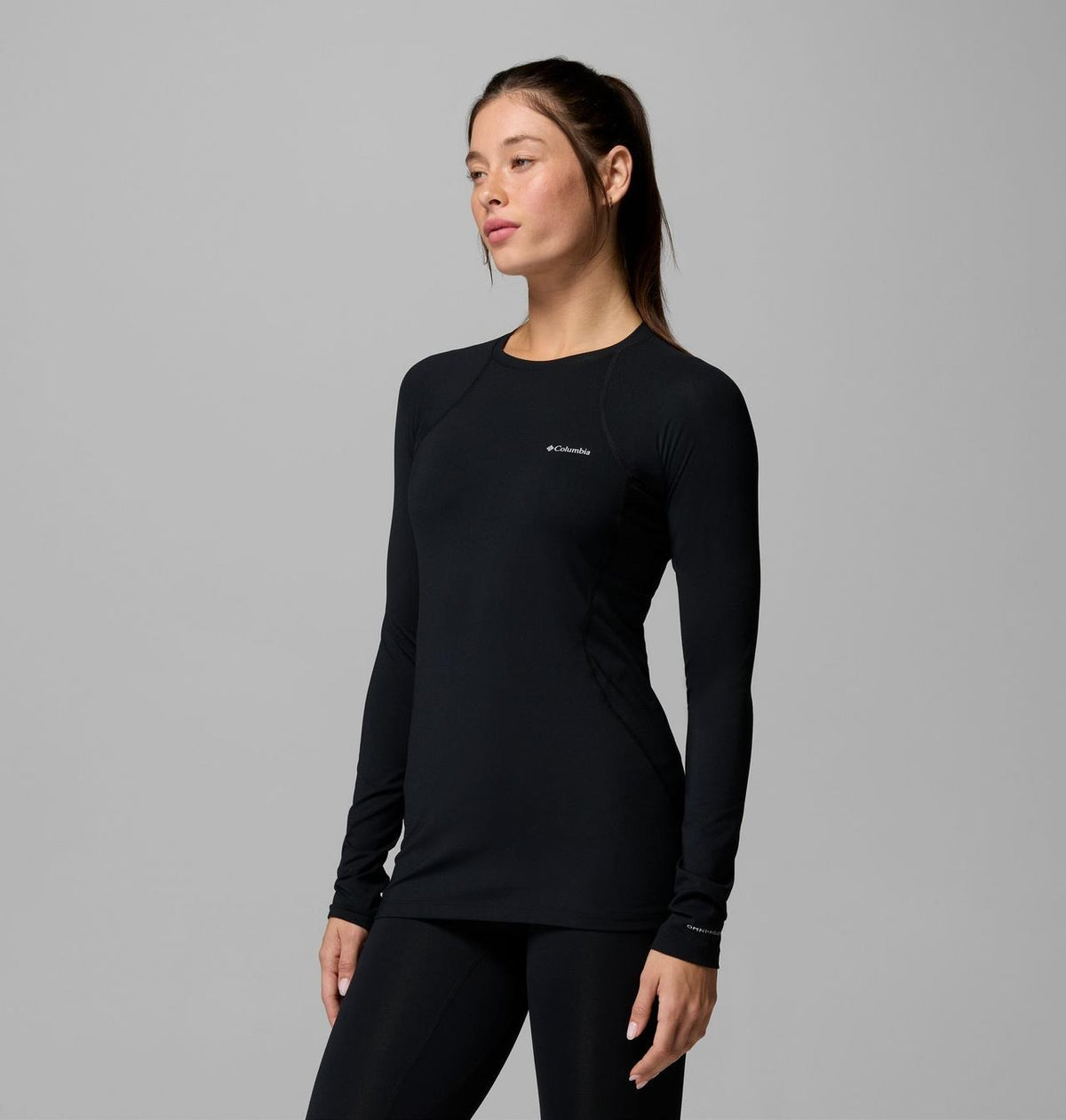 【Columbia】UAL67630 女款 保暖快排內著上衣 黑