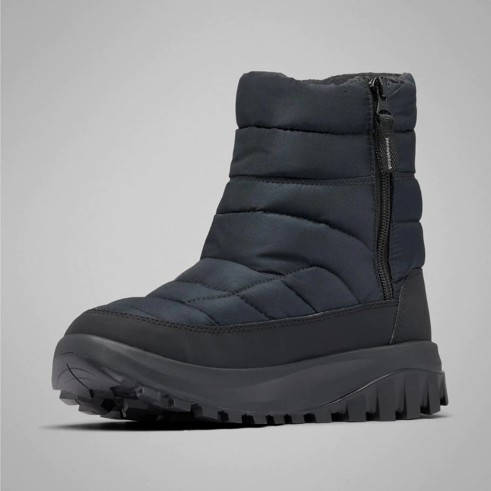 【Columbia】UBK91650 女款 寬楦保暖防水中筒雪靴 黑色