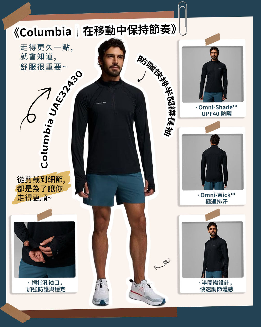 《Columbia｜在移動中保持節奏》