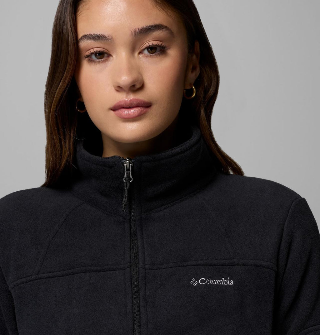 【Columbia】UER60810 女款 刷毛外套 黑