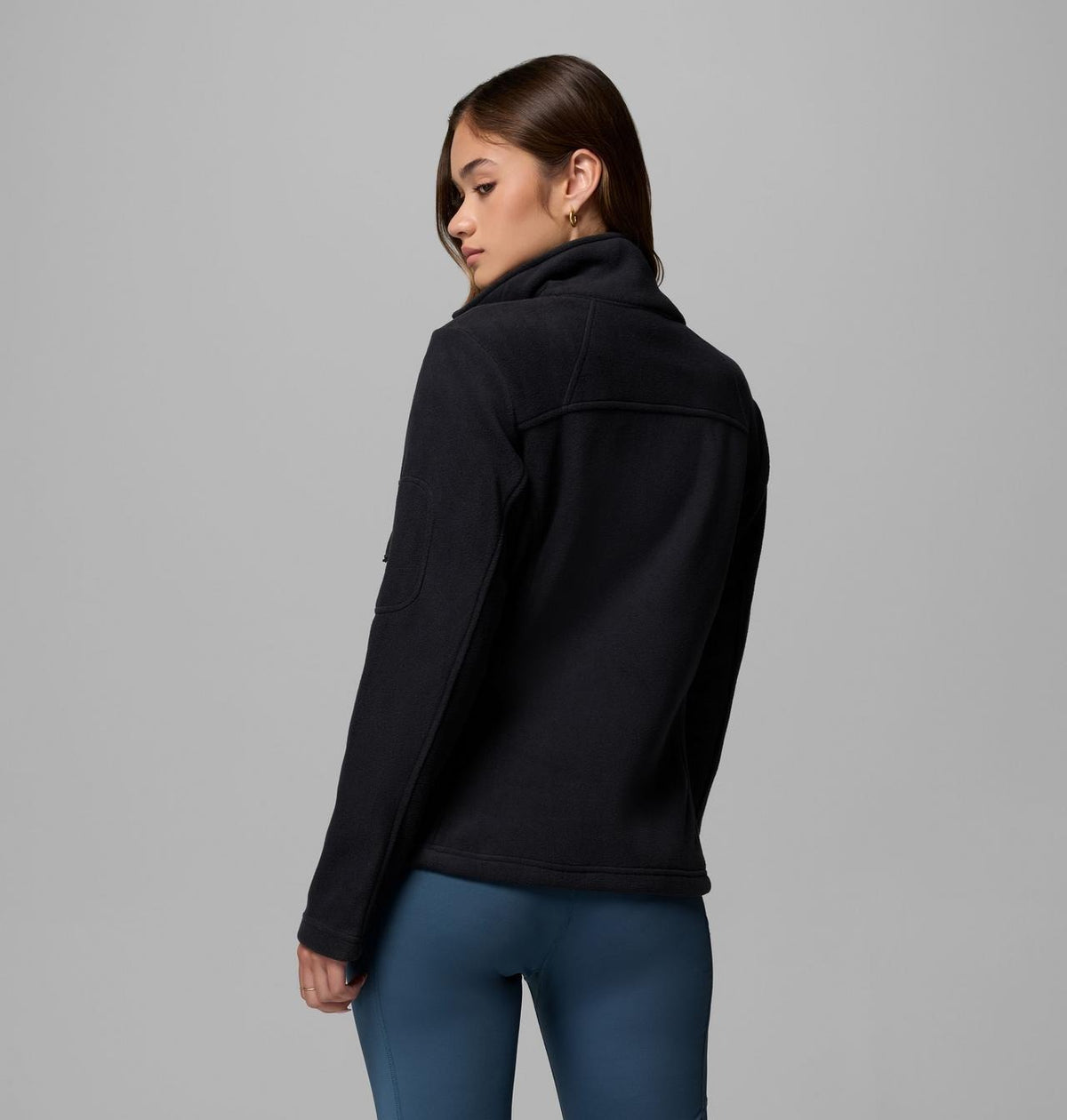 【Columbia】UER60810 女款 刷毛外套 黑