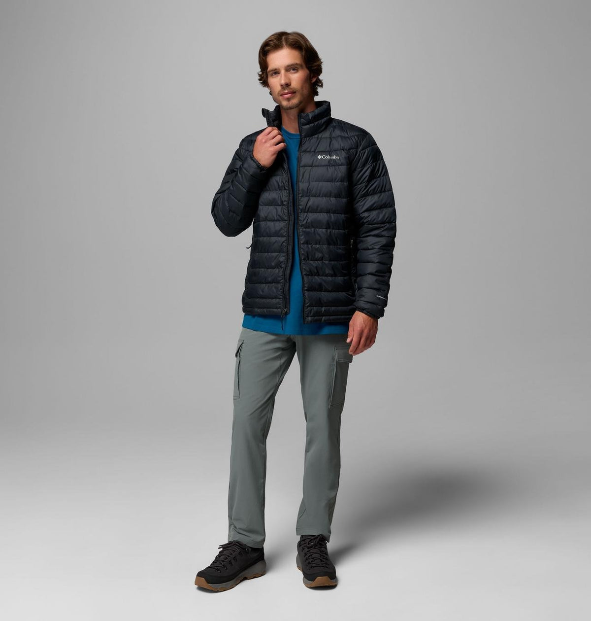 【Columbia】UWO71550 男款 鋁點化纖防潑外套 黑色