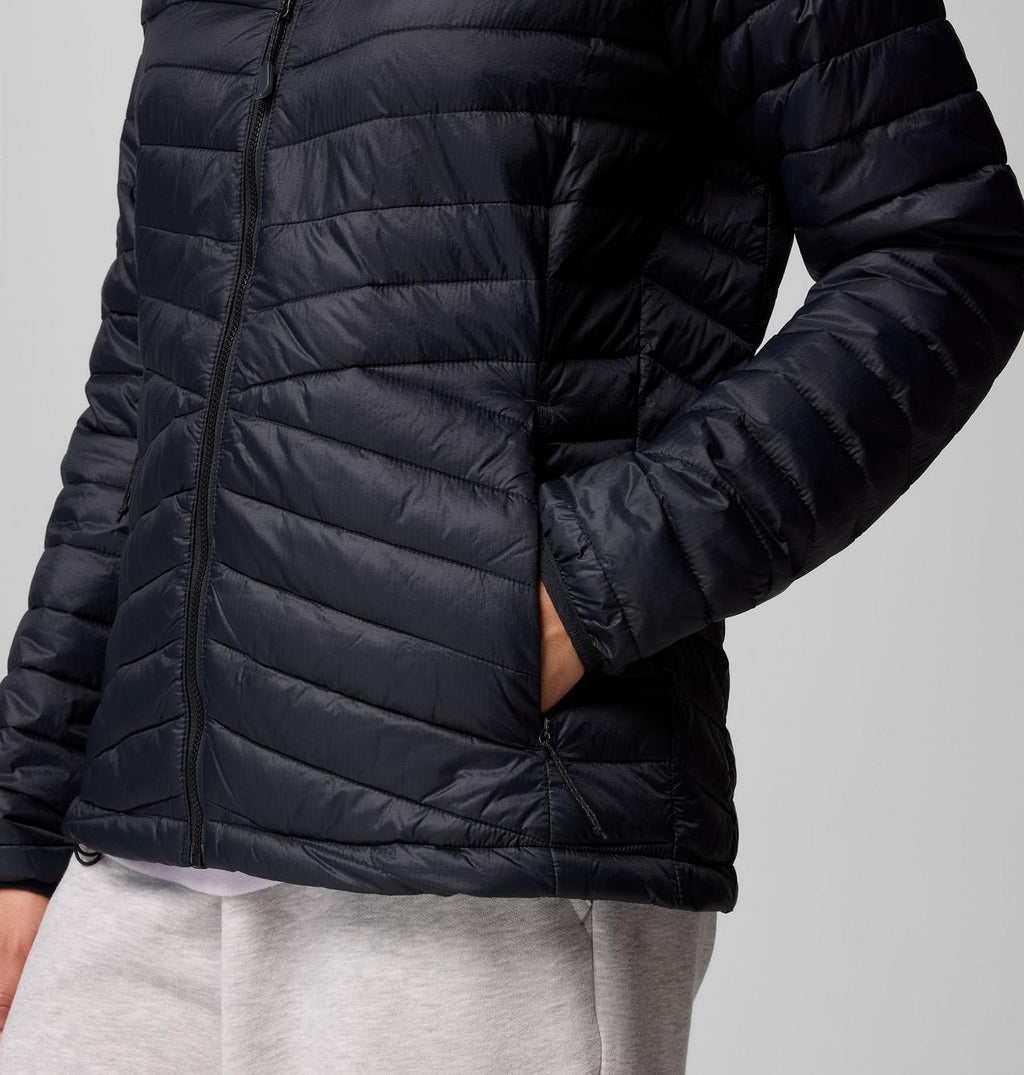 【Columbia】UWK32140 女款 防潑填充立領外套 黑色