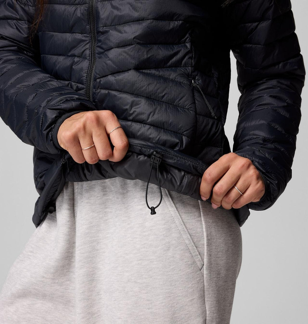 【Columbia】UWK32140 女款 防潑填充立領外套 黑色
