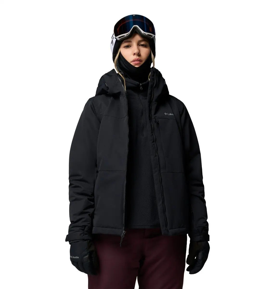 【Columbia】UWL93690 女款 鋁點化纖滑雪外套 黑色