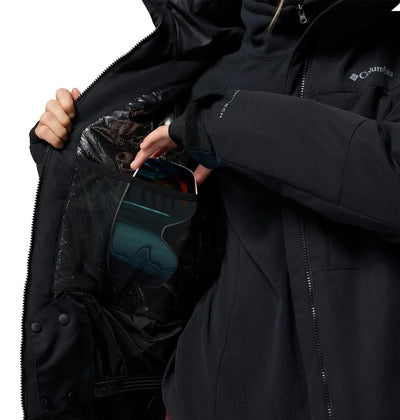 【Columbia】UWL93690 女款 鋁點化纖滑雪外套 黑色