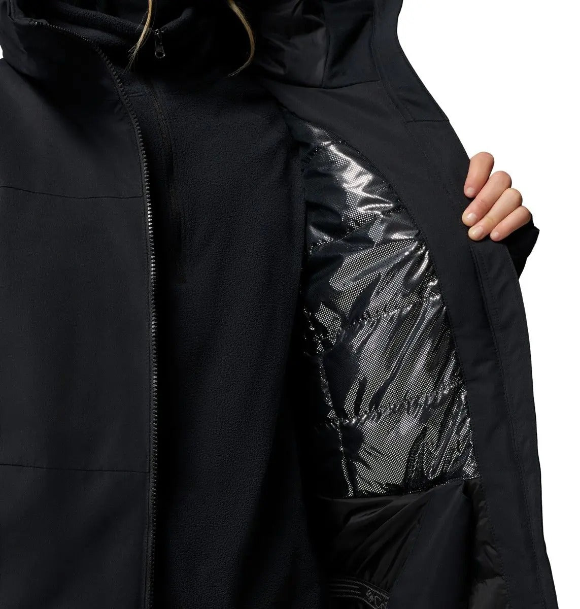 【Columbia】UWL93690 女款 鋁點化纖滑雪外套 黑色