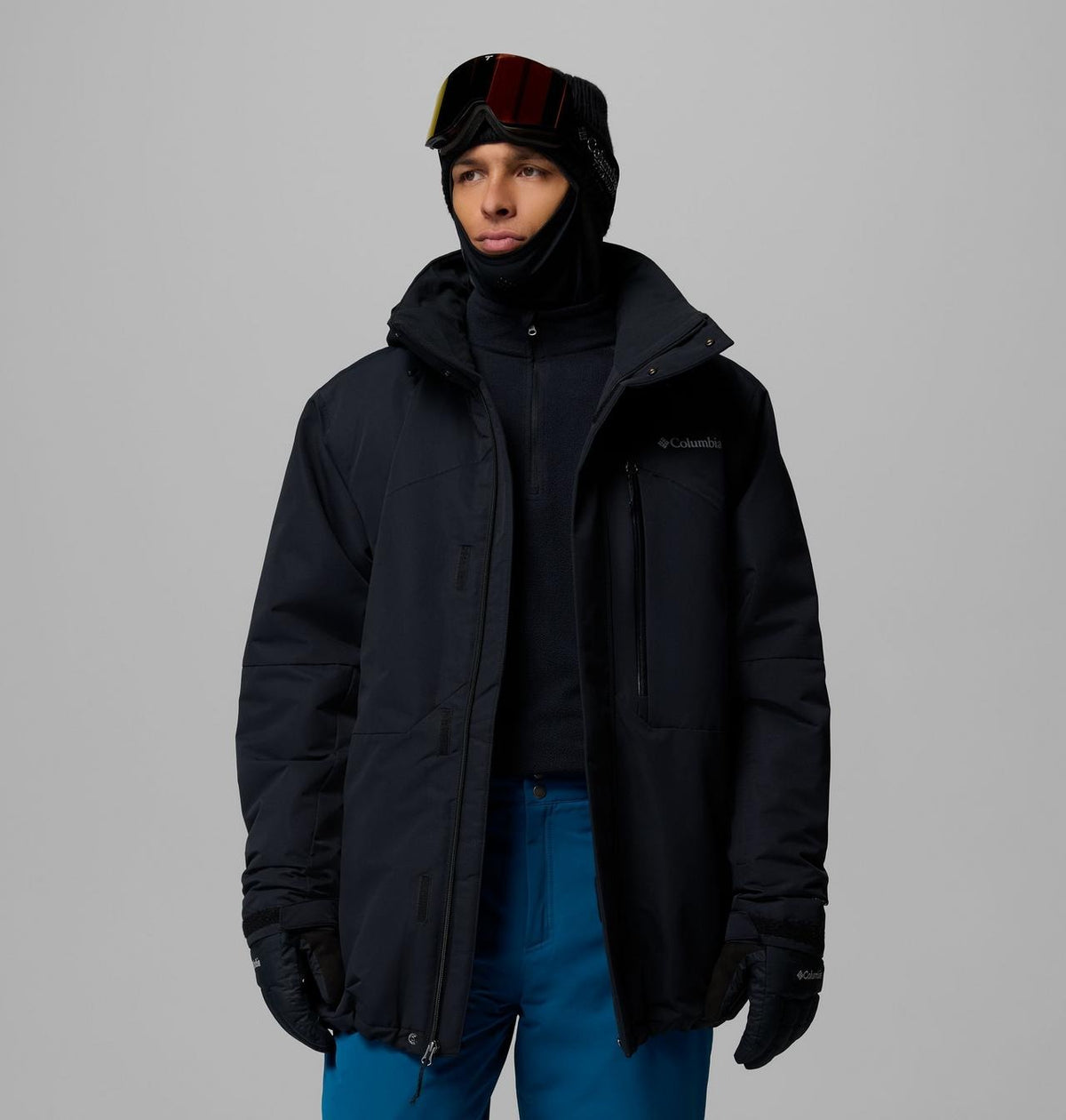 【Columbia】UWM39510 男款 鋁點化纖滑雪外套 黑色