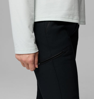【Columbia】UAR34490 女款 超防潑水極暖軟殼長褲 黑色