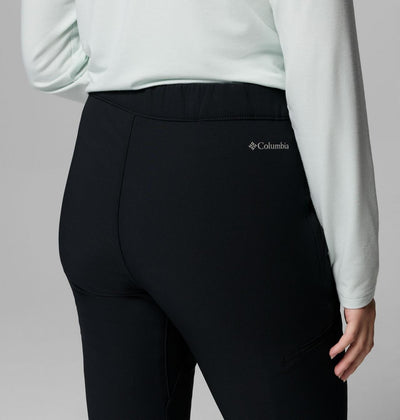【Columbia】UAR34490 女款 超防潑水極暖軟殼長褲 黑色