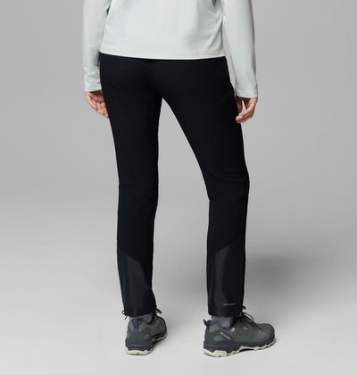【Columbia】UAR34490 女款 超防潑水極暖軟殼長褲 黑色