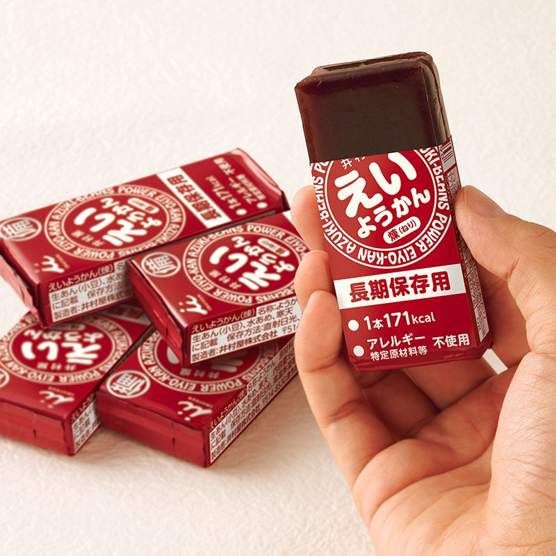 【井村屋】紅豆羊羹 (一盒5入) ｜ 防災備糧 防災口糧 防災食品 登山補給 戶外備糧 緊急備用食品
