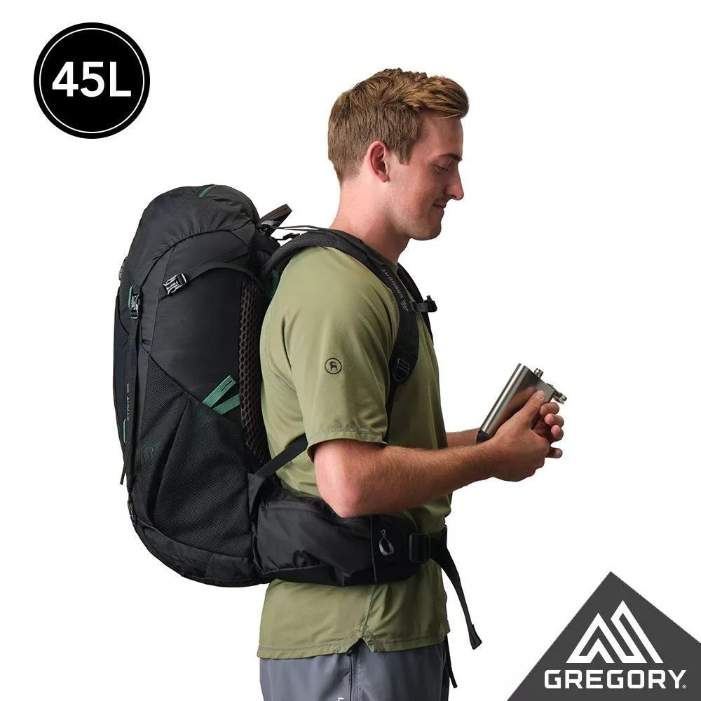【Gregory】GG149375 男款 45L STOUT 登山背包 森林黑