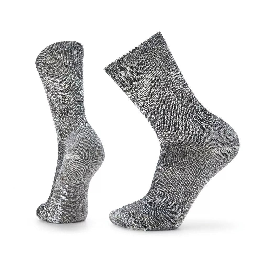 【SmartWool】SW001644 全輕量減震徒步印花中長襪 黑色
