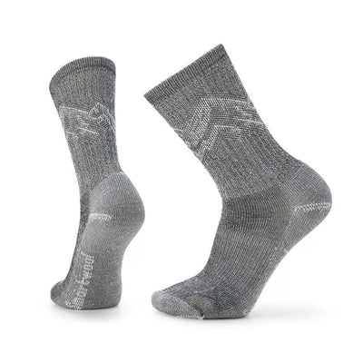 【SmartWool】SW001644 全輕量減震徒步印花中長襪 黑色