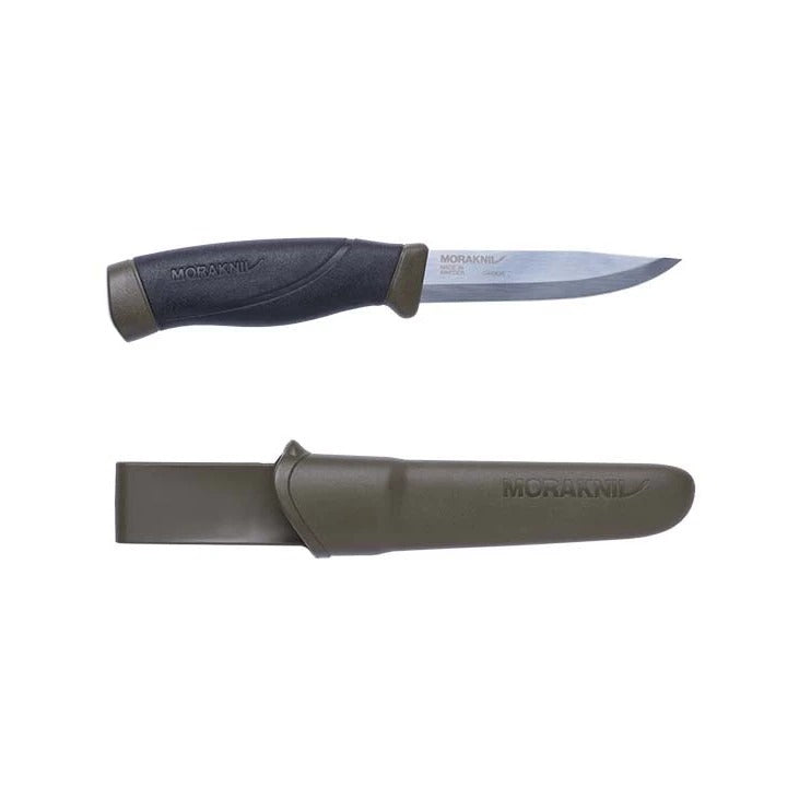 【MORAKNIV】12210 Companion HeavyDuty 多功能高碳鋼厚刃直刀 軍綠