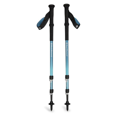 【Black Diamond】112552 TRAIL BACK 快扣鋁合金登山杖 溪流藍 (一組兩入)