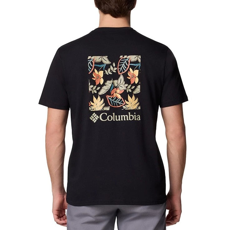 【Columbia】UXM28230 男款 短袖上衣/休閒戶外短T 黑色