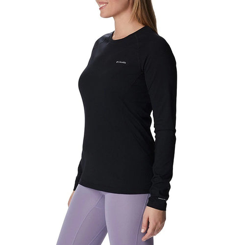 【Columbia】UAL24840 女款 極暖快排內著上衣/金鋁點抗臭排汗衣 黑色
