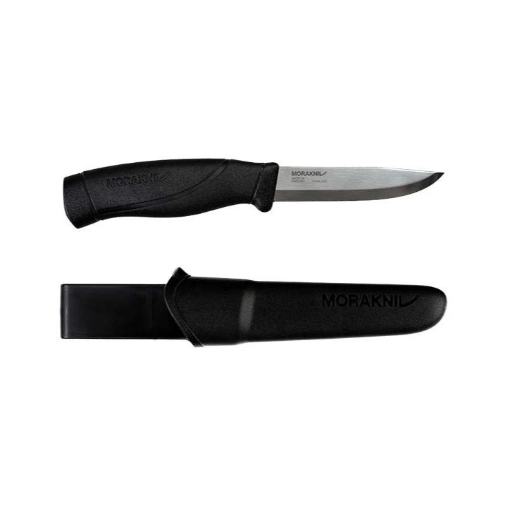 【MORAKNIV】13158 多功能不銹鋼厚刃直刀 黑