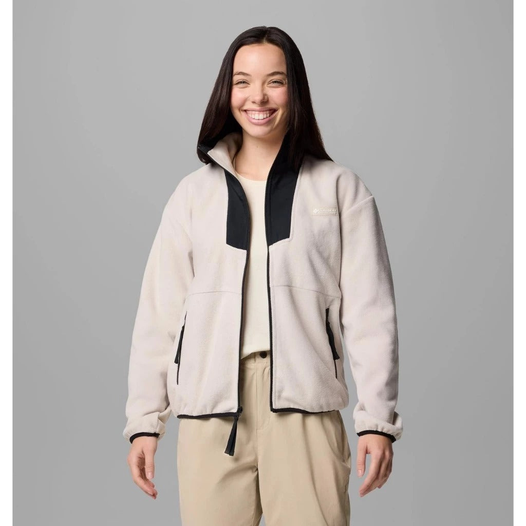 【Columbia】UAR06840 女款 刷毛立領外套 淺卡其