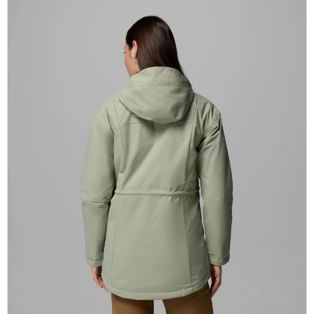 【Columbia】UWR26380 女款 OT防水保暖長版外套 灰綠色
