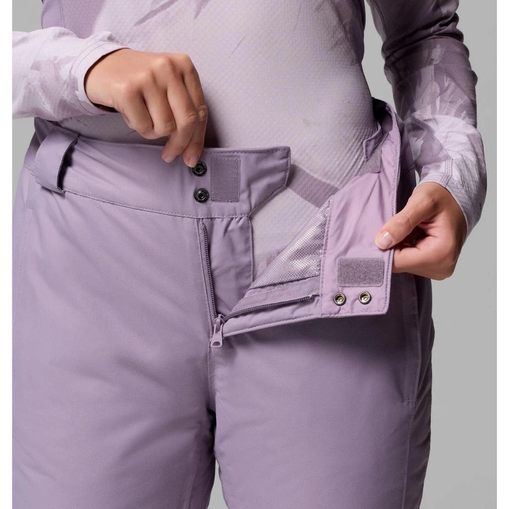 【Columbia】UWR90630 女款 防水保暖雪褲 紫灰色