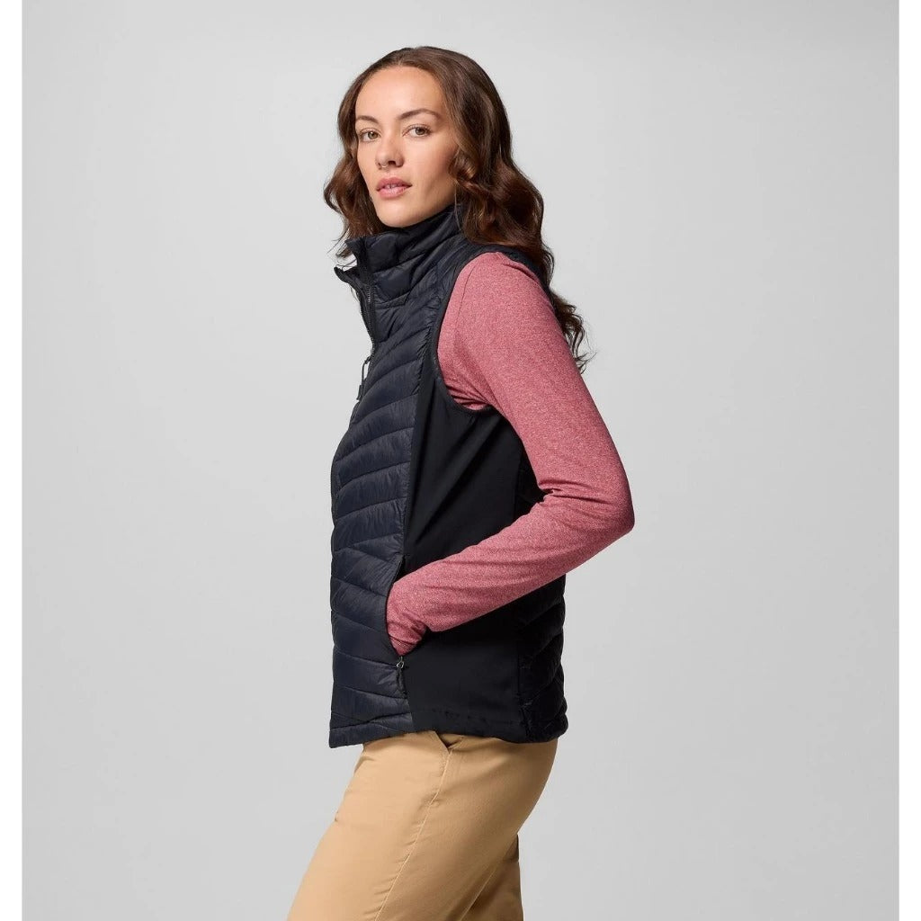 【Columbia】UWK76470 女款 防潑填充背心 黑色