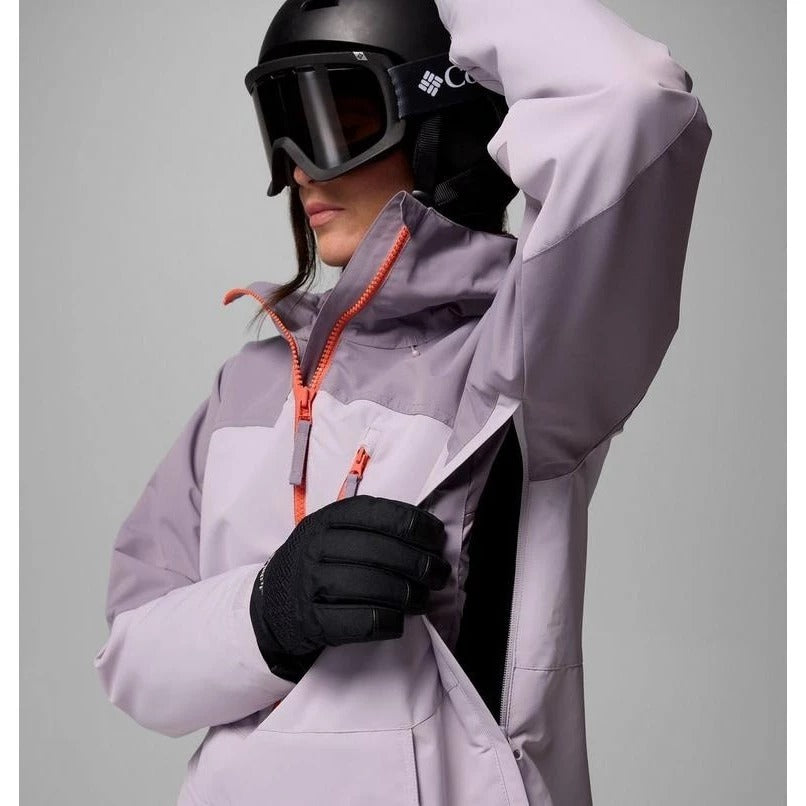 【Columbia】UWR61360 女款 OT防水半開襟式滑雪外套 淡紫色