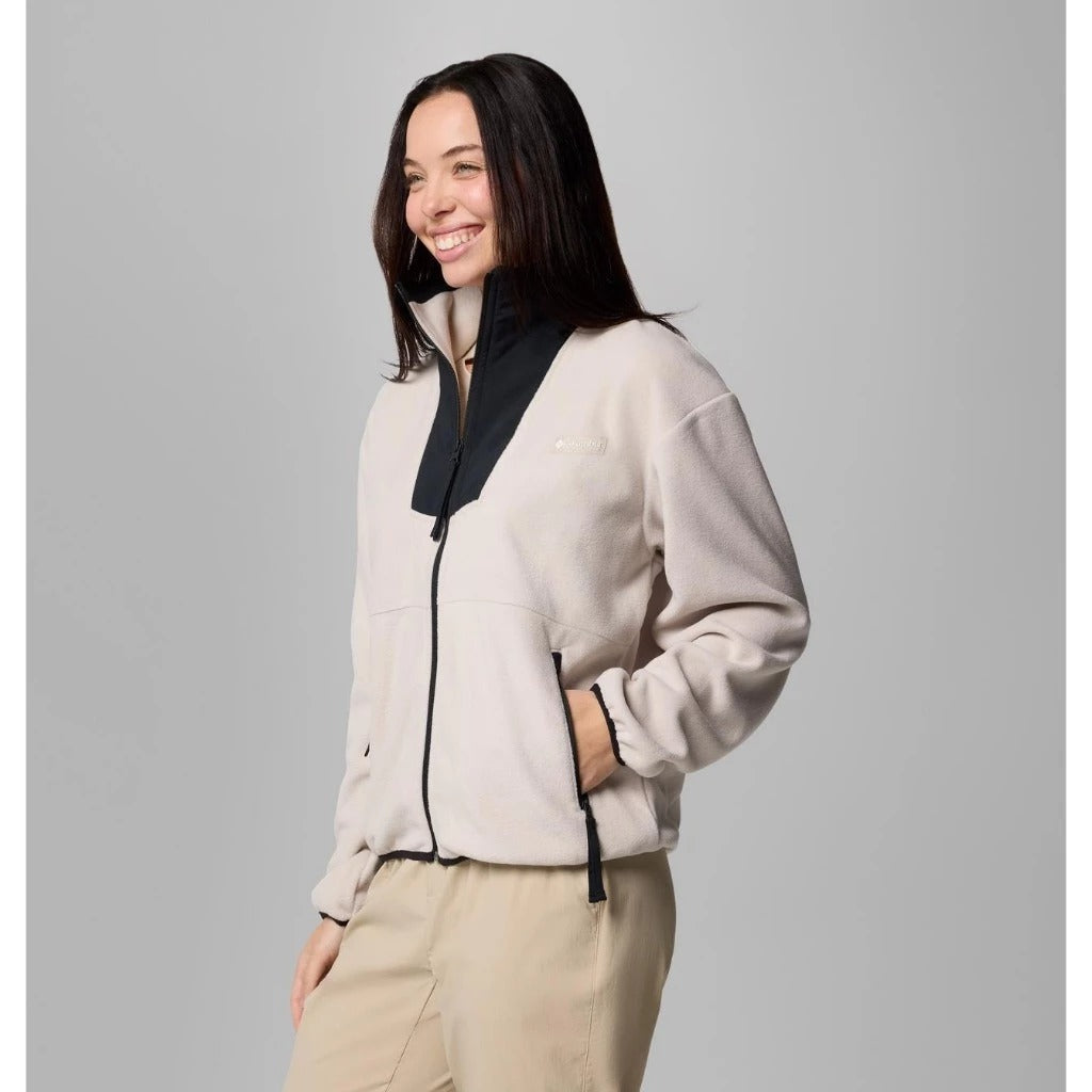 【Columbia】UAR06840 女款 刷毛立領外套 淺卡其