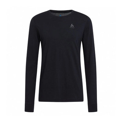 【ODLO】OD111602 男款 MERINO 200羊毛圓領上衣/雪地底層衣 黑