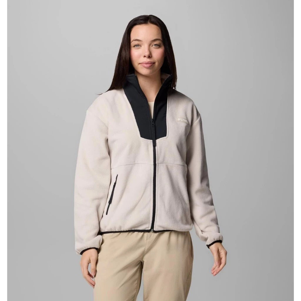 【Columbia】UAR06840 女款 刷毛立領外套 淺卡其