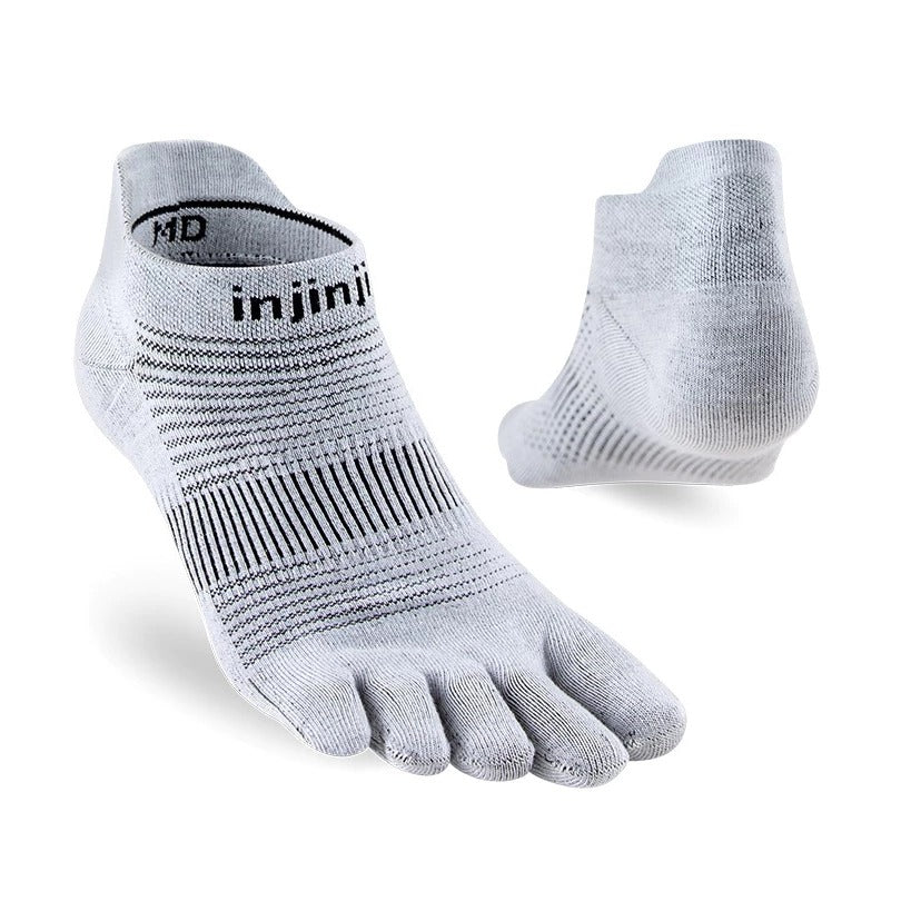 【injinji】NAA1393 中性款 Run輕量吸排五趾短襪NX 灰色