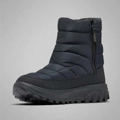 【Columbia】UBK91650 女款 寬楦保暖防水中筒雪靴 黑色