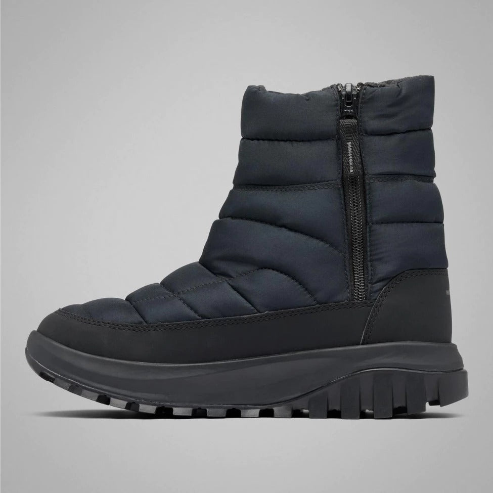 【Columbia】UBK91650 女款 寬楦保暖防水中筒雪靴 黑色