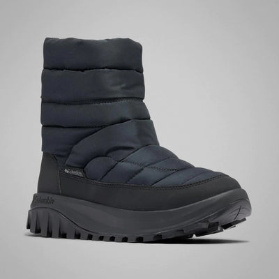 【Columbia】UBK91650 女款 寬楦保暖防水中筒雪靴 黑色