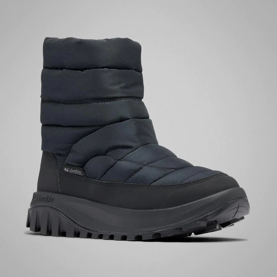 【Columbia】UBK91650 女款 寬楦保暖防水中筒雪靴 黑色