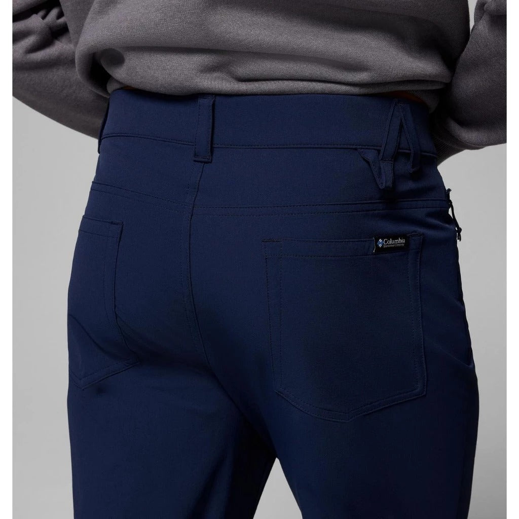 【Columbia】UAE58460 男款 防潑長褲 深藍