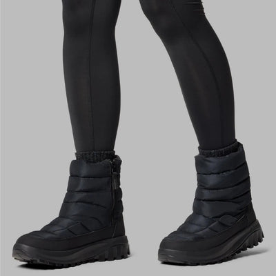 【Columbia】UBK91650 女款 寬楦保暖防水中筒雪靴 黑色